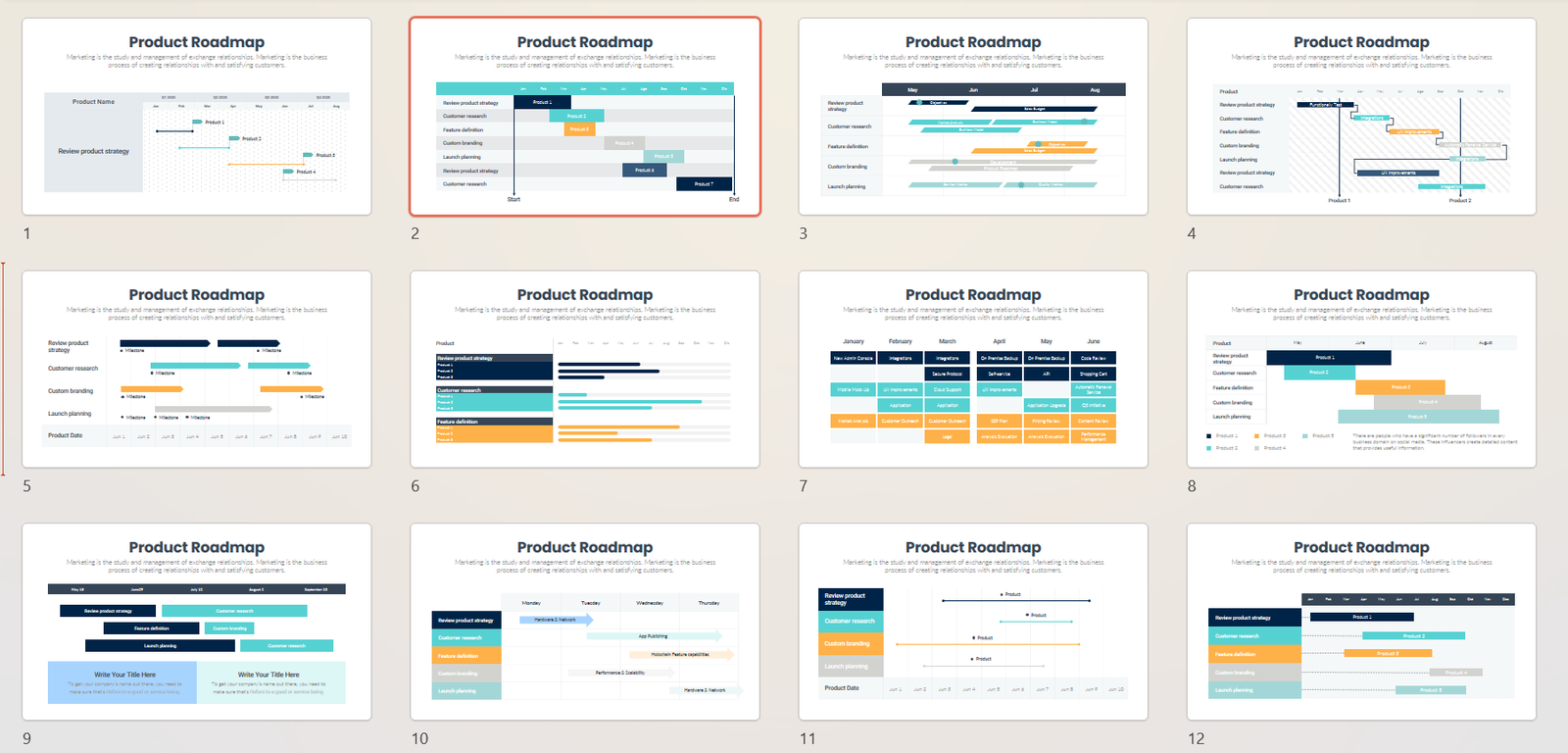 Product Roadmap Template