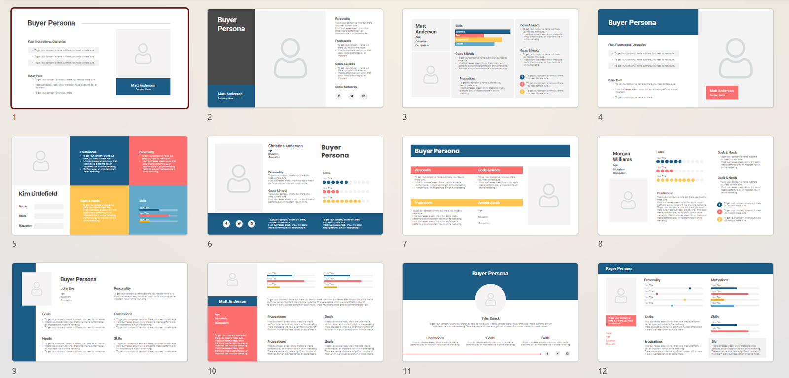 Buyer Persona Strategy Template